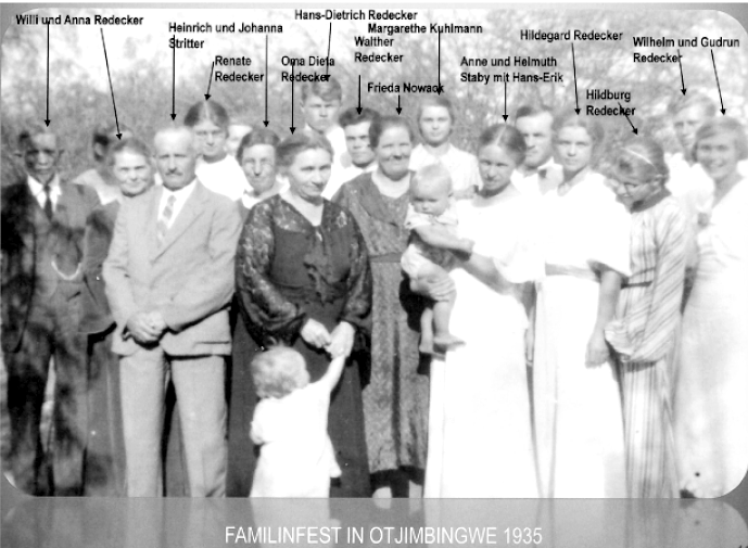 Familienfest in Otjimbingwe 1935