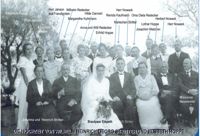 Hochzeit von Willy und Elsbeth Stritter 25.6.1935
