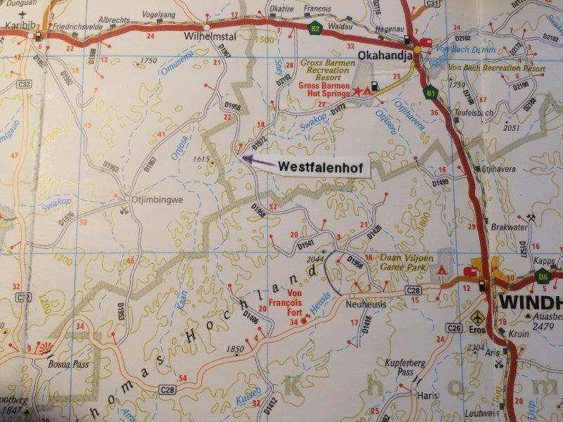 Karte nach Westfalenhof